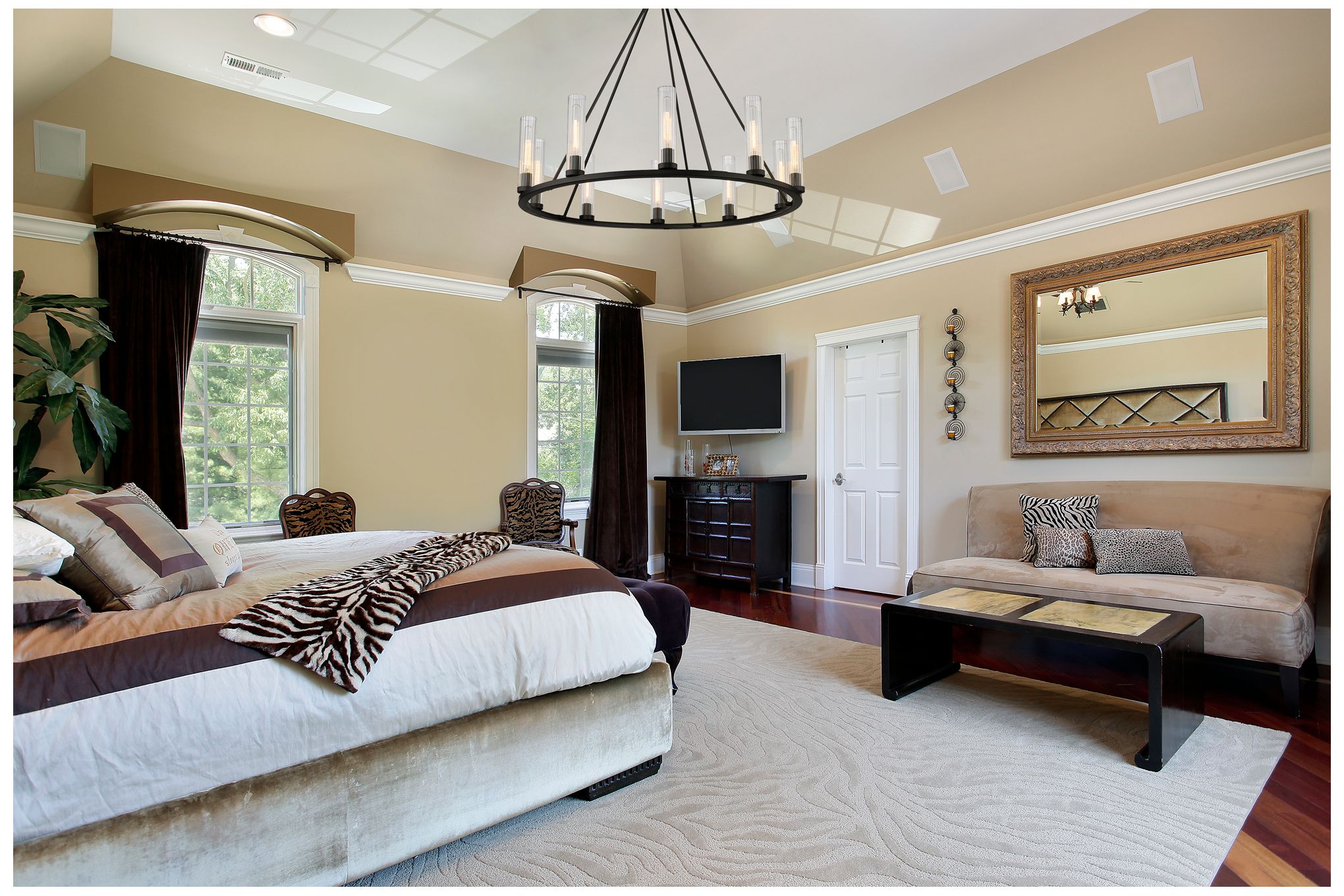 Image 3 Beau 46" Wide Bronze 10-Light Ring-Round Chandelier more views