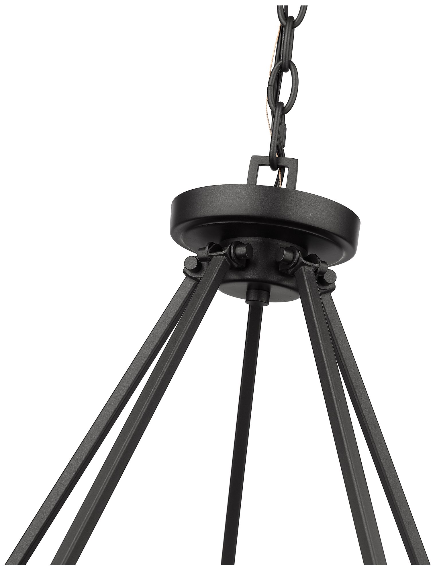 Image 6 Beau 46" Wide Bronze 10-Light Ring-Round Chandelier more views