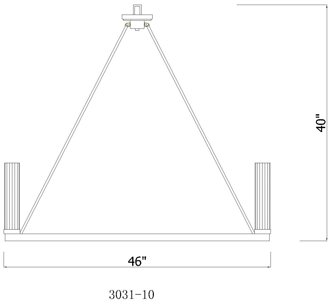 Beau 46" Wide Bronze 10-Light Ring-Round Chandelier