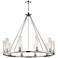Beau 46" Wide Polished Nickel 10-Light Ring-Round Chandelier