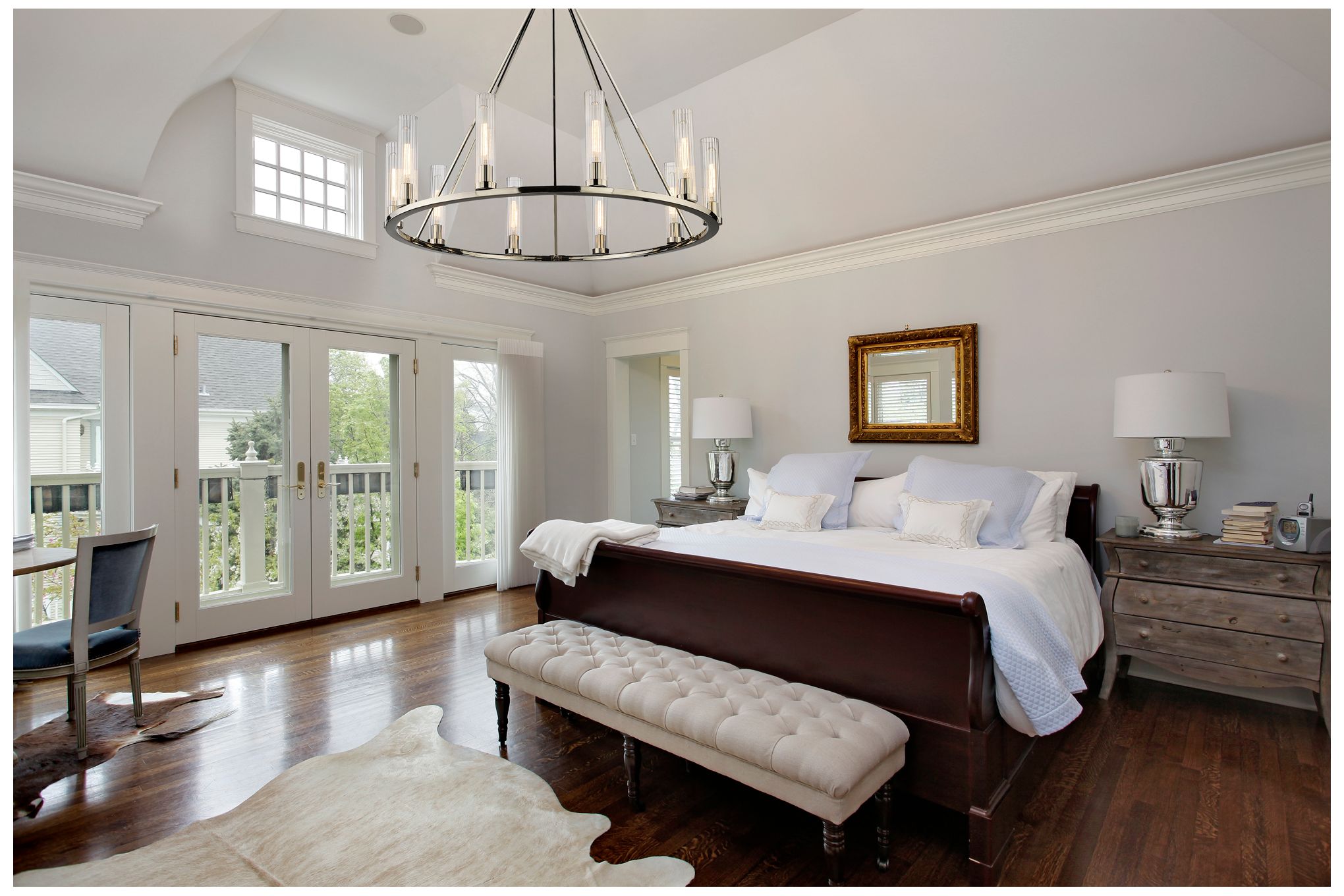 Image 3 Beau 46" Wide Polished Nickel 10-Light Ring-Round Chandelier more views