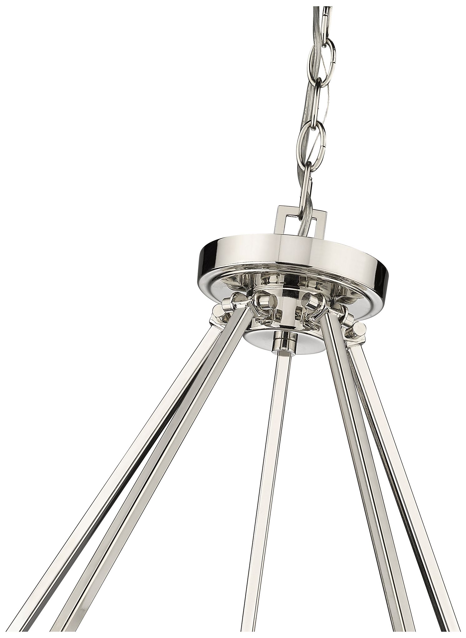 Image 6 Beau 46" Wide Polished Nickel 10-Light Ring-Round Chandelier more views