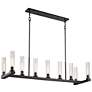 3_Beau 56" Wide Bronze 9-Light Linear Chandelier