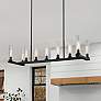 2_Beau 56" Wide Bronze 9-Light Linear Chandelier