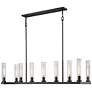 6_Beau 56" Wide Bronze 9-Light Linear Chandelier more views