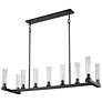 Beau 56" Wide Bronze 9-Light Linear Chandelier in scene