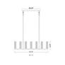 Beau 56" Wide Bronze 9-Light Linear Chandelier in scene