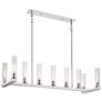 2_Beau 56" Wide Polished Nickel 9-Light Linear Chandelier