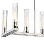 3_Beau 56" Wide Polished Nickel 9-Light Linear Chandelier more views