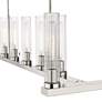 4_Beau 56" Wide Polished Nickel 9-Light Linear Chandelier more views
