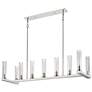 7_Beau 56" Wide Polished Nickel 9-Light Linear Chandelier more views