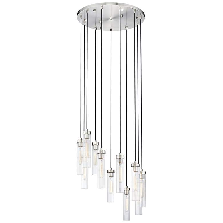 Image 2 Beau by Z-Lite Brushed Nickel 11 Light Chandelier