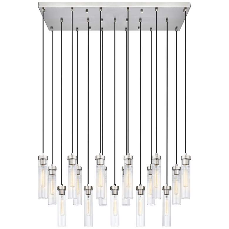 Image 2 Beau by Z-Lite Brushed Nickel 17 Light Linear Chandelier