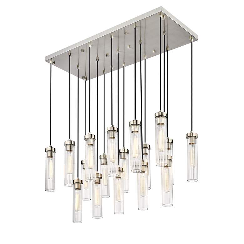 Image 6 Beau by Z-Lite Brushed Nickel 17 Light Linear Chandelier more views