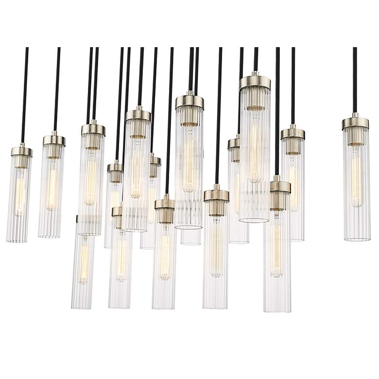 Image 7 Beau by Z-Lite Brushed Nickel 17 Light Linear Chandelier more views