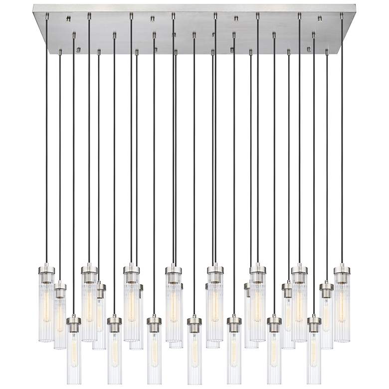 Image 1 Beau by Z-Lite Brushed Nickel 23 Light Linear Chandelier