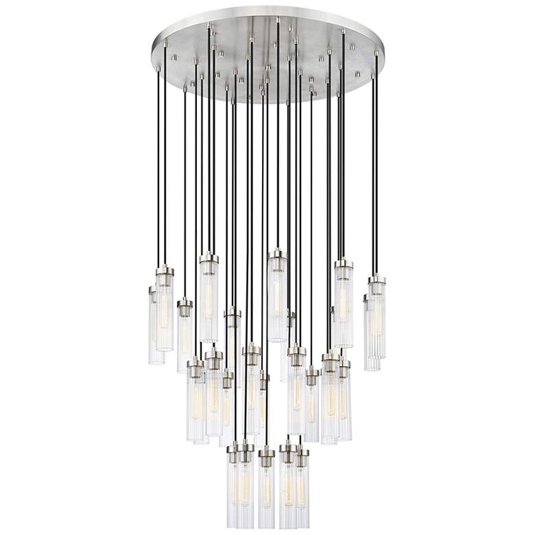 Image 1 Beau by Z-Lite Brushed Nickel 27 Light Chandelier