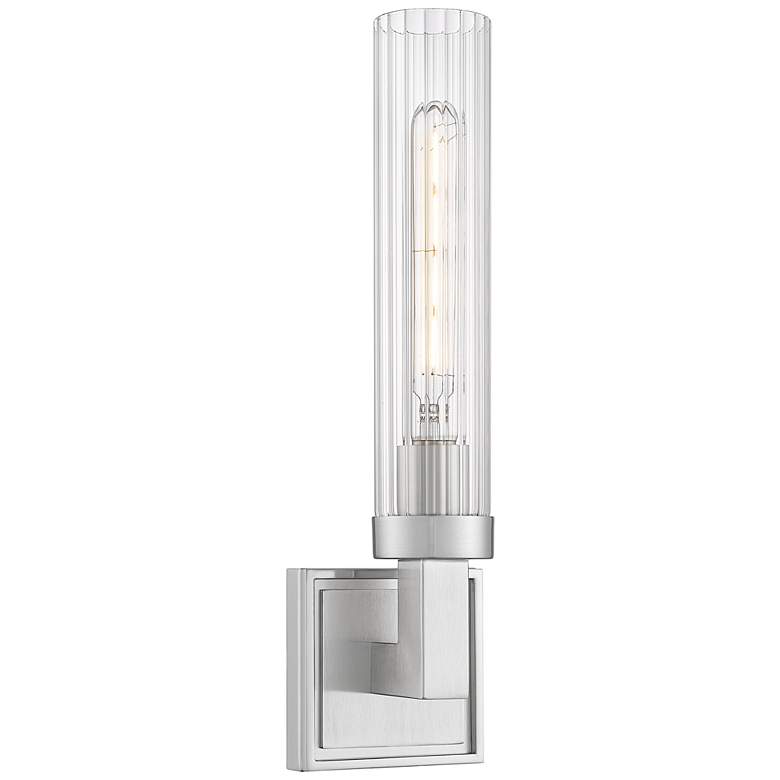Image 1 Beau by Z-Lite Brushed Nickel 4 inch 1 Light Wall Sconce