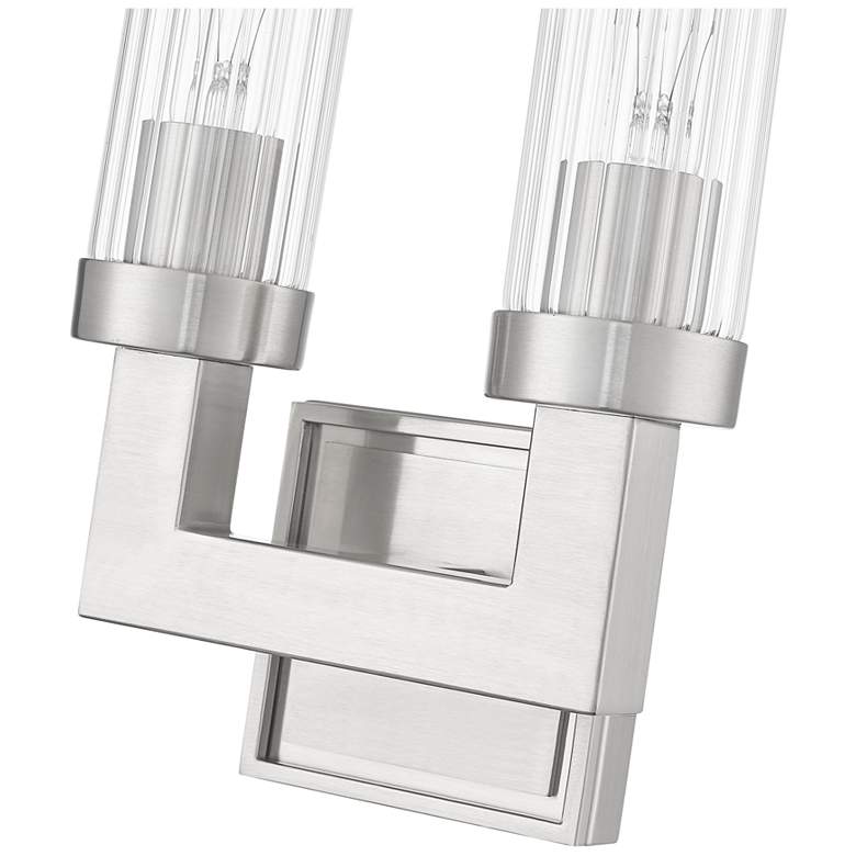 Image 6 Beau by Z-Lite Brushed Nickel 4 inch 2 Light Wall Sconce more views