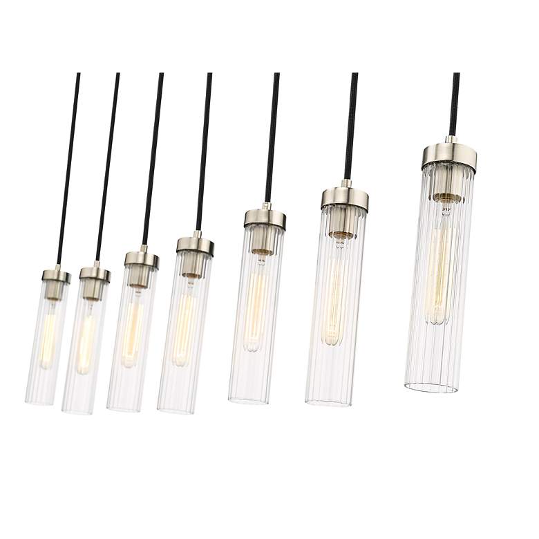 Image 7 Beau by Z-Lite Brushed Nickel 7 Light Linear Chandelier more views
