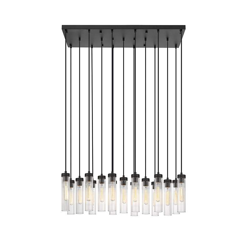 Image 5 Beau by Z-Lite Matte Black 17 Light Linear Chandelier more views