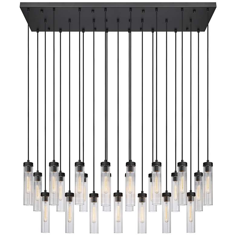 Image 1 Beau by Z-Lite Matte Black 23 Light Linear Chandelier