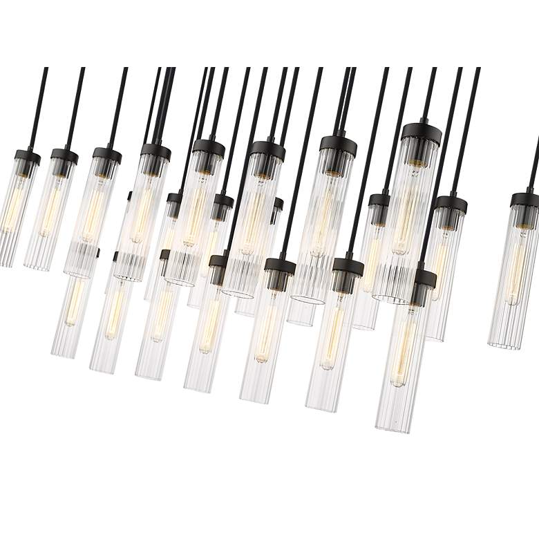 Image 6 Beau by Z-Lite Matte Black 23 Light Linear Chandelier more views