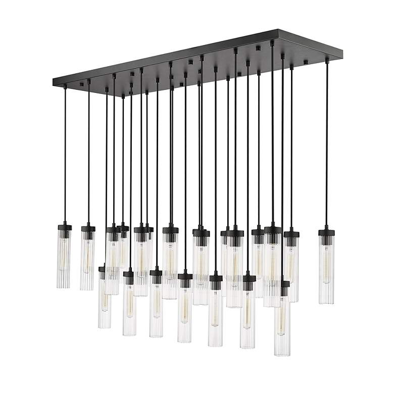 Image 7 Beau by Z-Lite Matte Black 23 Light Linear Chandelier more views