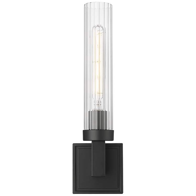 Image 5 Beau by Z-Lite Matte Black 4 inch 1 Light Wall Sconce more views
