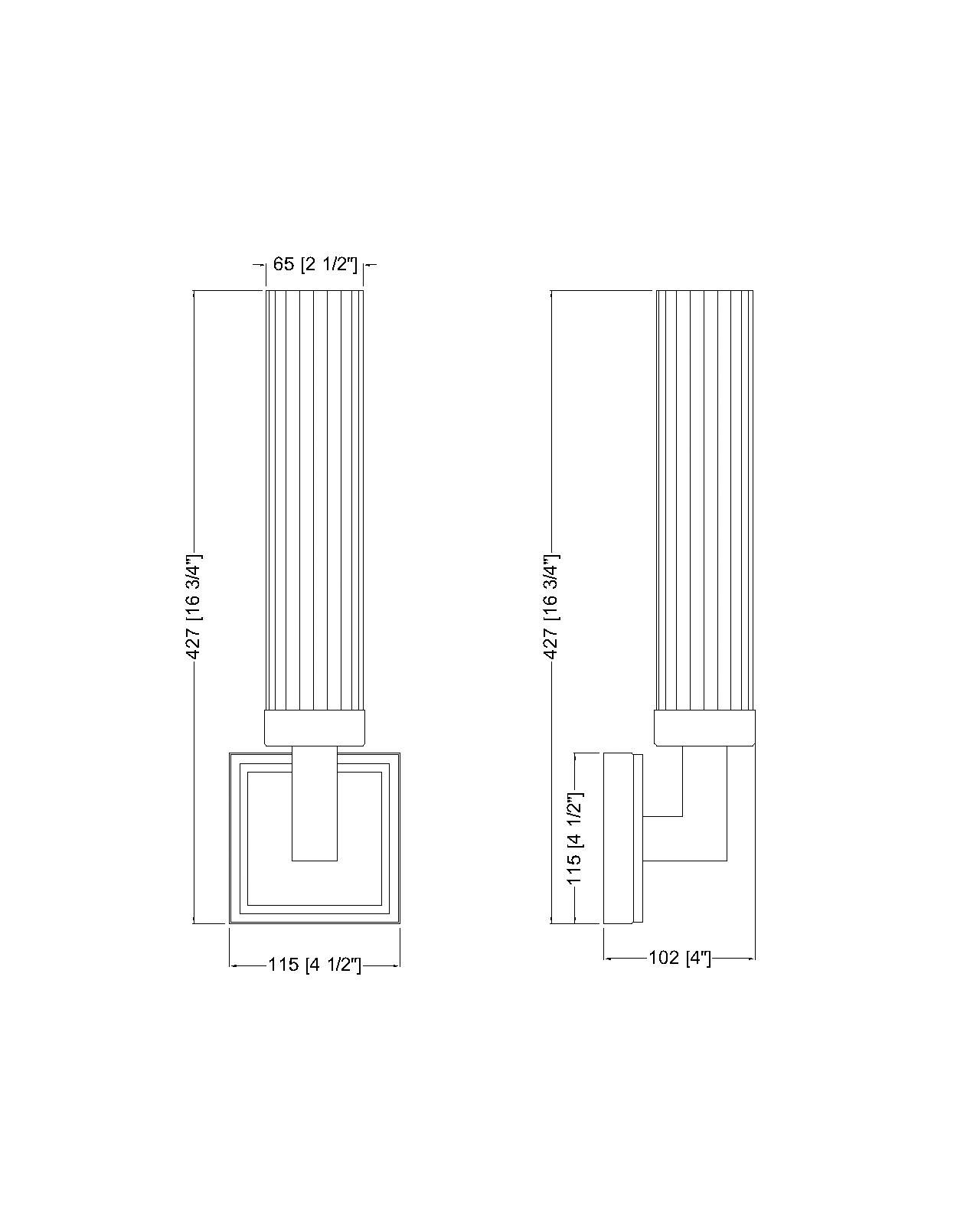 Beau by Z-Lite Matte Black 4 inch 1 Light Wall Sconce