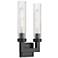 Beau by Z-Lite Matte Black 4 inch 2 Light Wall Sconce