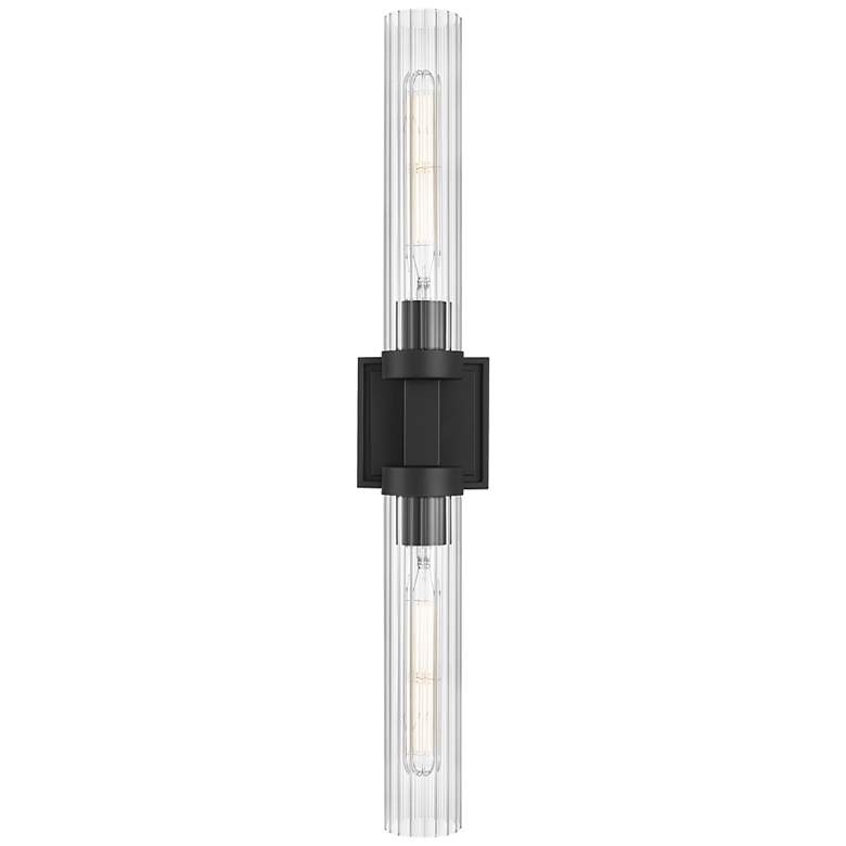 Image 6 Beau by Z-Lite Matte Black 4 inch 2 Light Wall Sconce more views