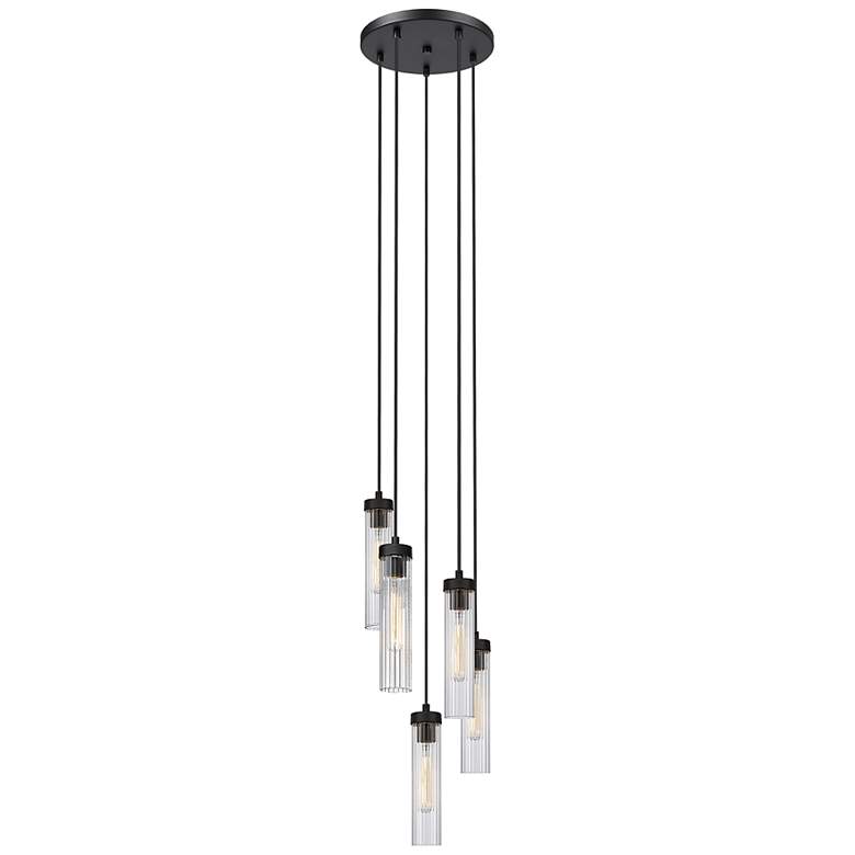 Image 2 Beau by Z-Lite Matte Black 5 Light Chandelier