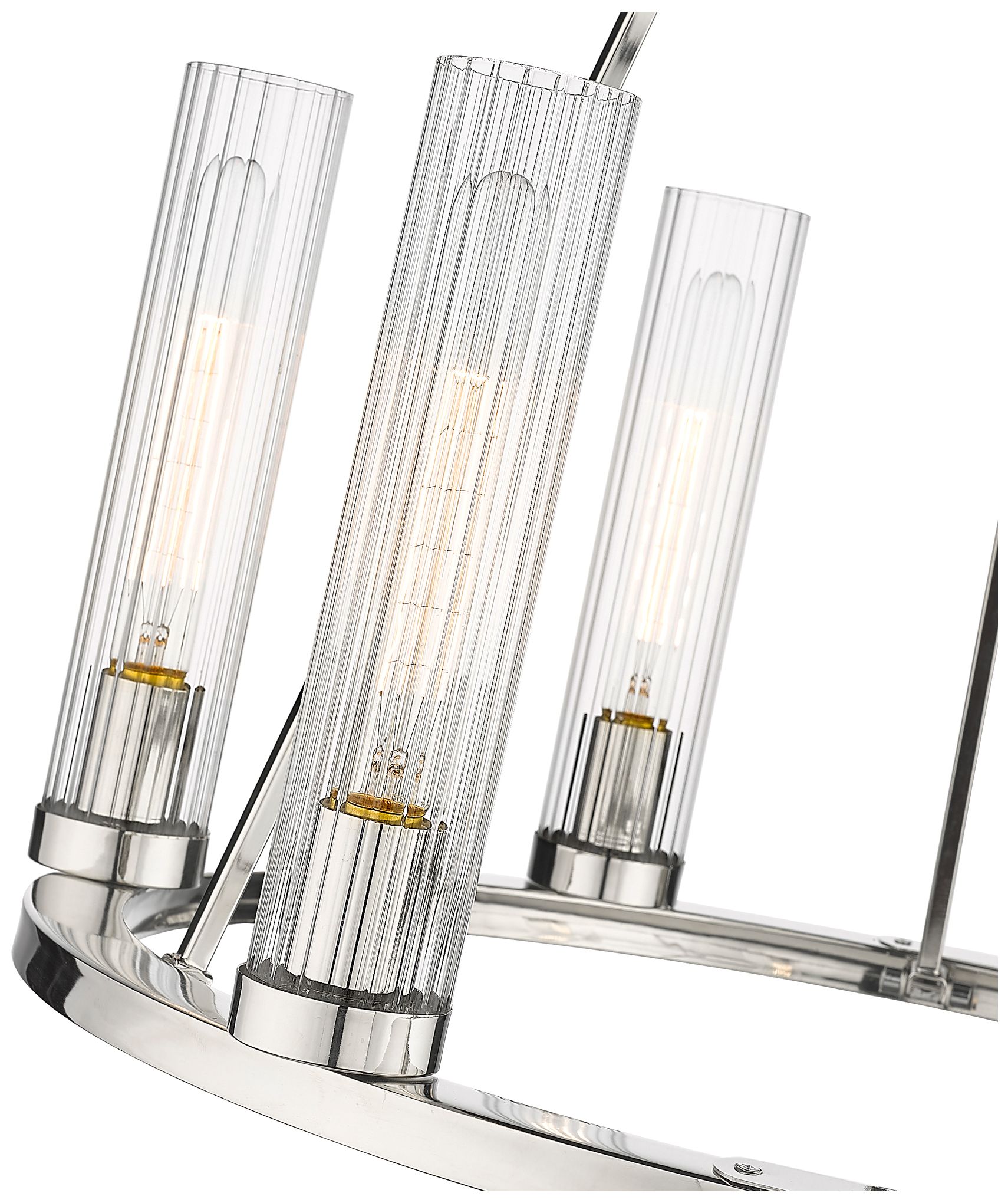 Beau by Z-Lite Polished Nickel 26 inch 6 Light Chandelier