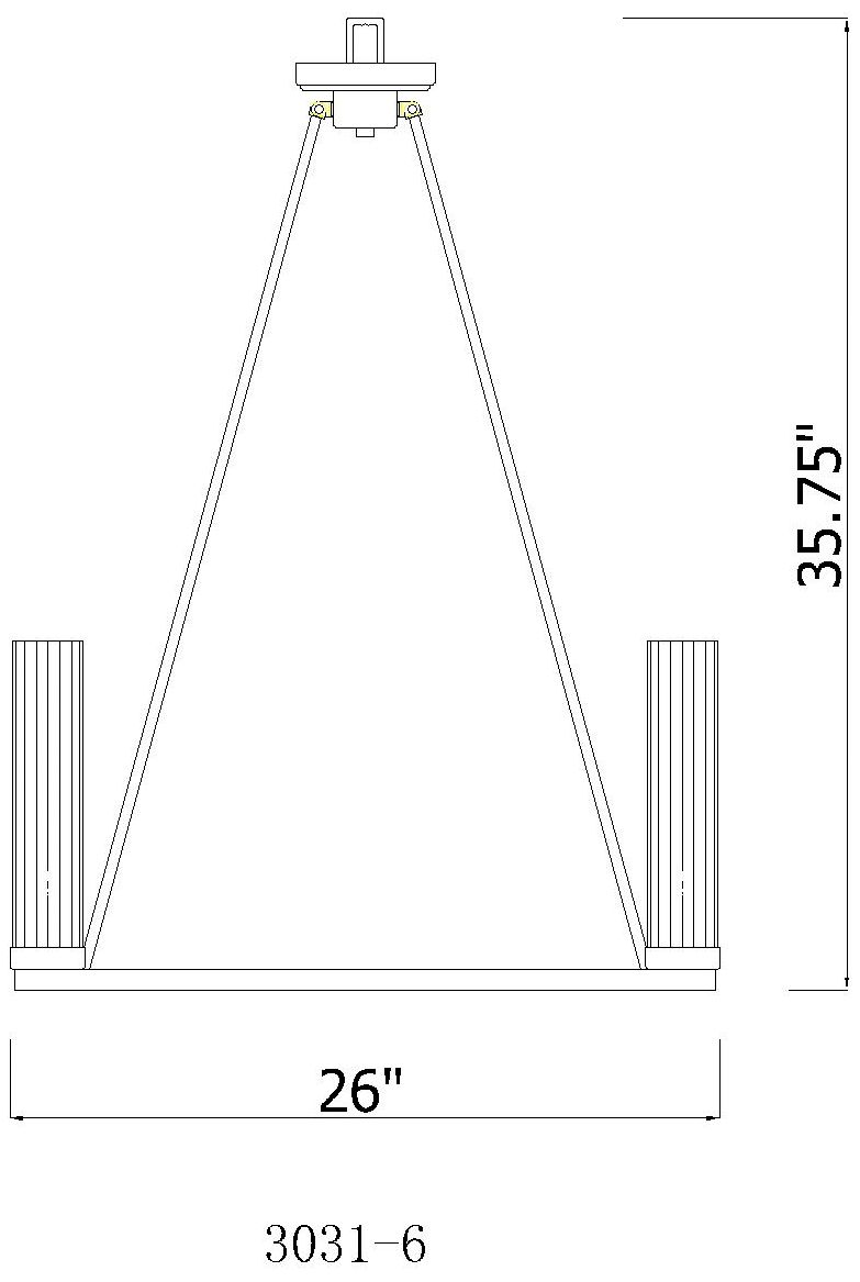 Beau by Z-Lite Polished Nickel 26 inch 6 Light Chandelier