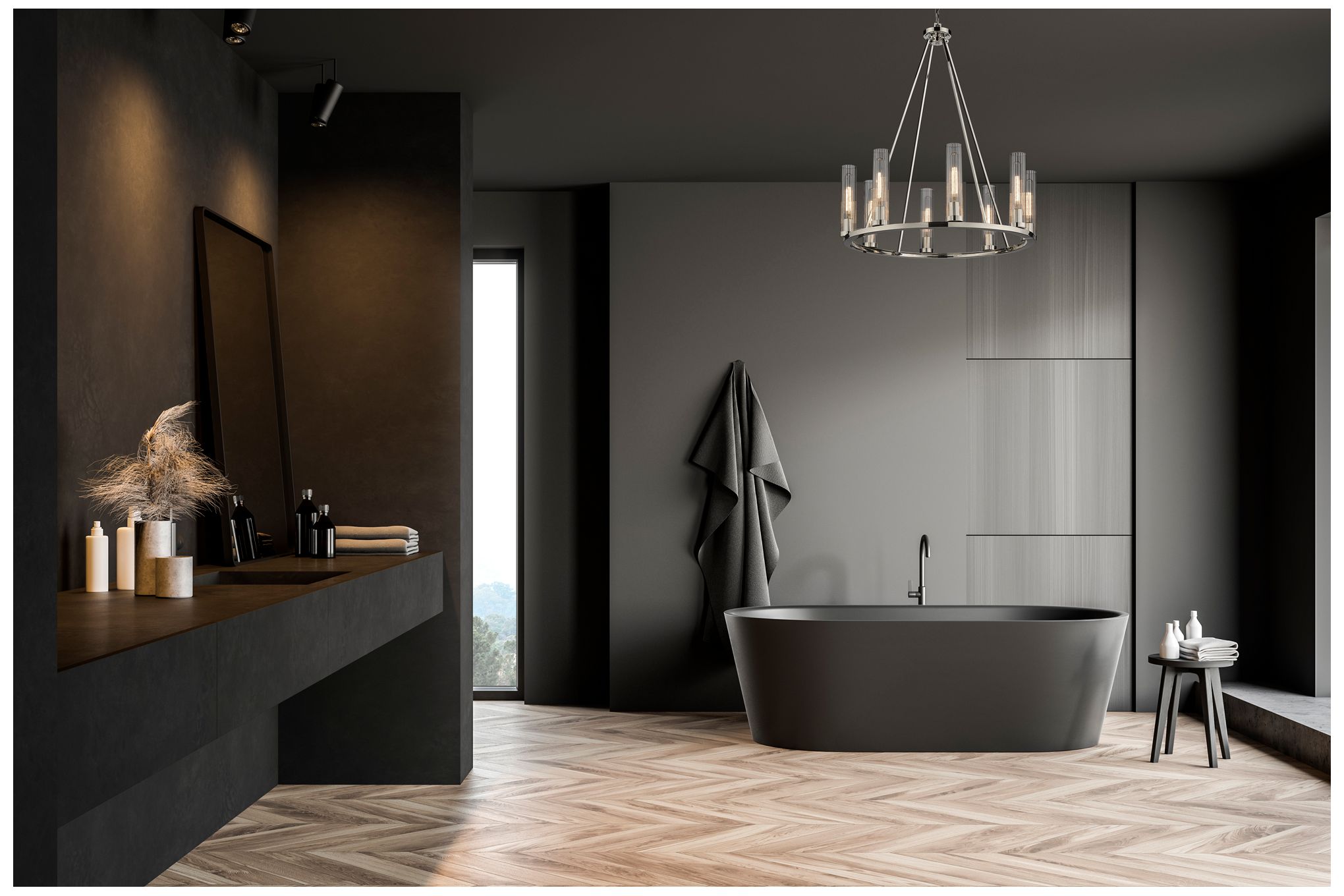 Image 2 Beau by Z-Lite Polished Nickel 33 inch 8 Light Chandelier more views