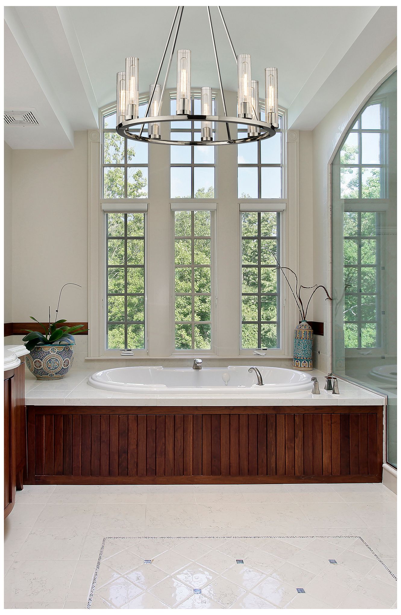 Image 3 Beau by Z-Lite Polished Nickel 33 inch 8 Light Chandelier more views