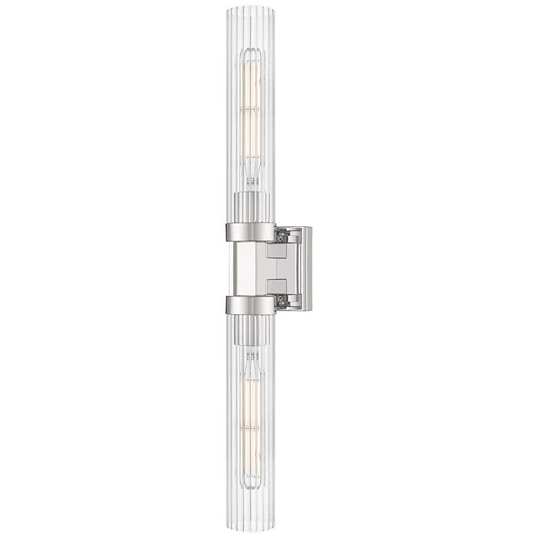 Image 2 Beau by Z-Lite Polished Nickel 4 inch 2 Light Wall Sconce