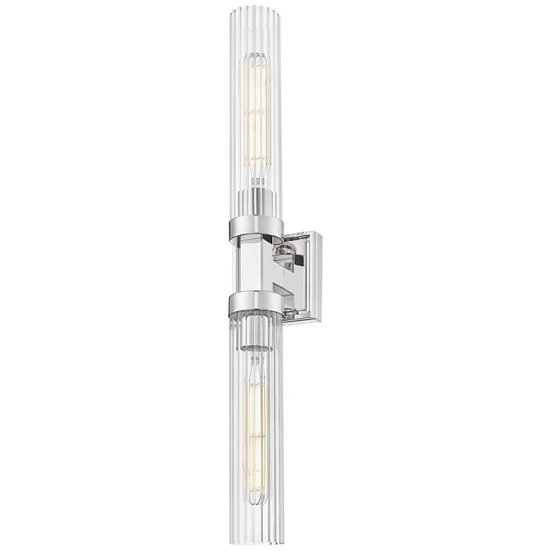 Image 5 Beau by Z-Lite Polished Nickel 4 inch 2 Light Wall Sconce more views