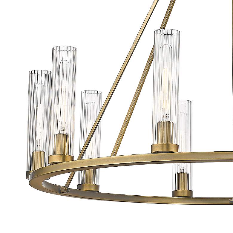 Image 4 Beau by Z-Lite Rubbed Brass 10 Light Chandelier more views