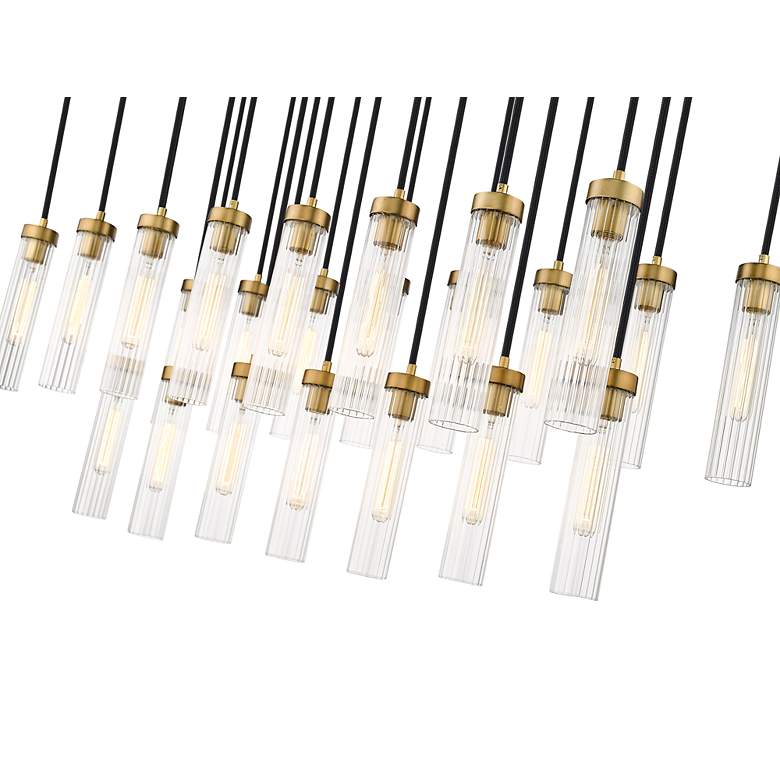 Image 7 Beau by Z-Lite Rubbed Brass 23 Light Linear Chandelier more views