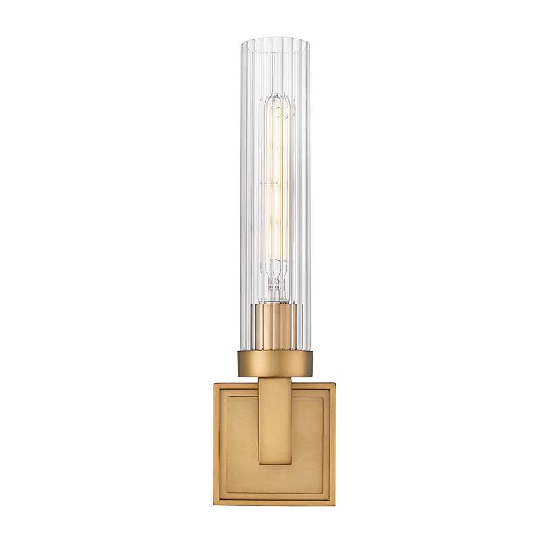 Image 5 Beau by Z-Lite Rubbed Brass 4 inch 1 Light Wall Sconce more views