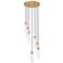 Beau by Z-Lite Rubbed Brass 7 Light Chandelier