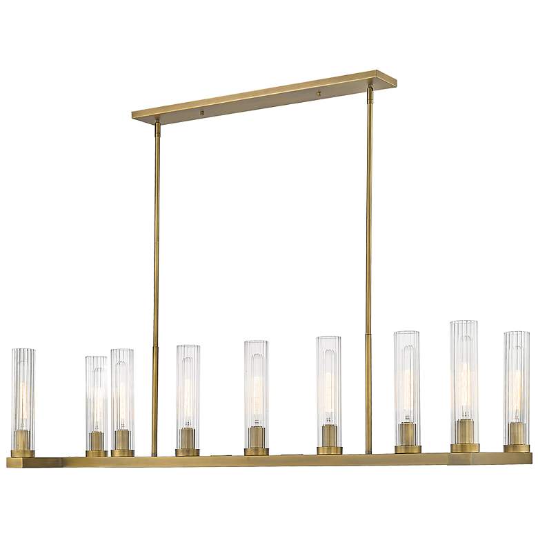 Image 6 Beau by Z-Lite Rubbed Brass 9 Light Island Pendant more views
