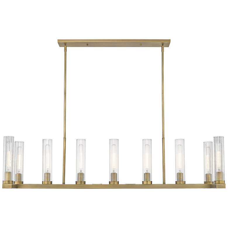 Image 7 Beau by Z-Lite Rubbed Brass 9 Light Island Pendant more views