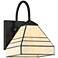 Beauce 11 1/2" High Tiffany-Style Black Wall Sconce