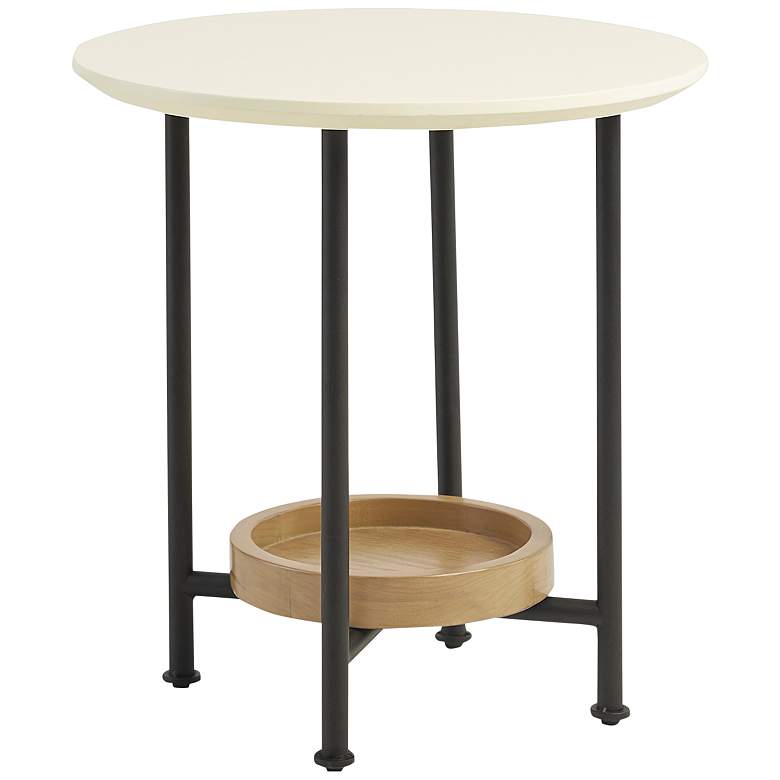 Image 2 Beauchamp 20" Wide Black Oval End Table