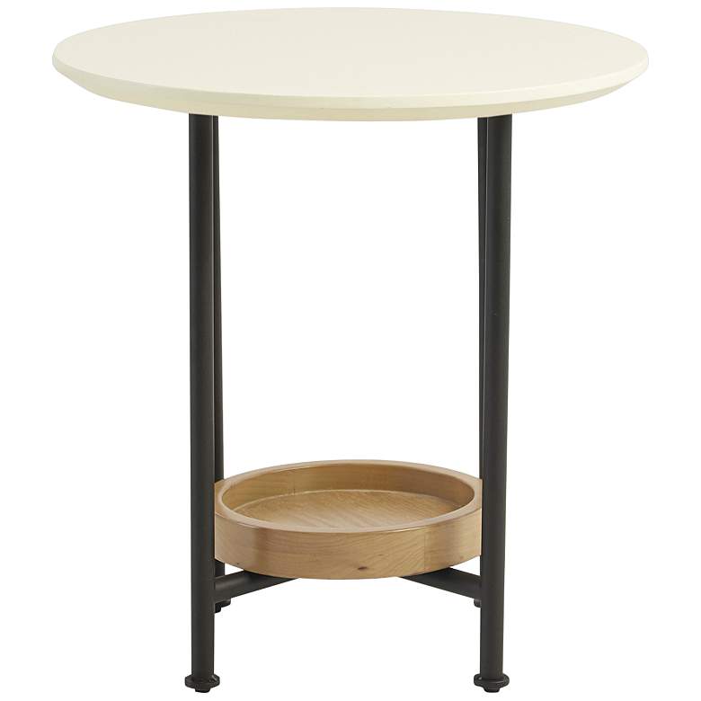 Image 5 Beauchamp 20" Wide Black Oval End Table more views