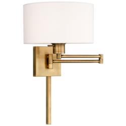 Beauchamp Antique Brass Swing Arm Wall Lamp