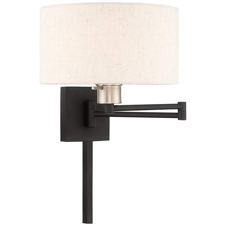 Image 1 Beauchamp Black Swing Arm Wall Lamp